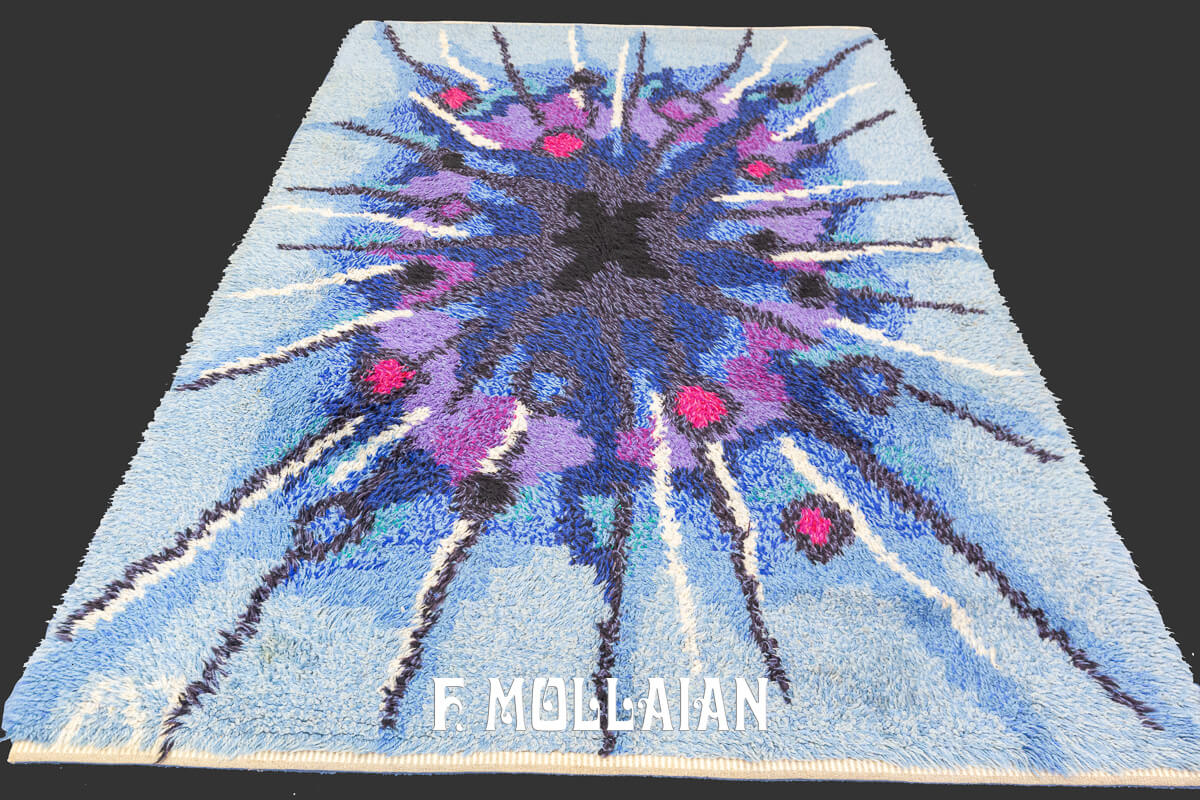 Rya Rug Abstract Design n°:456260